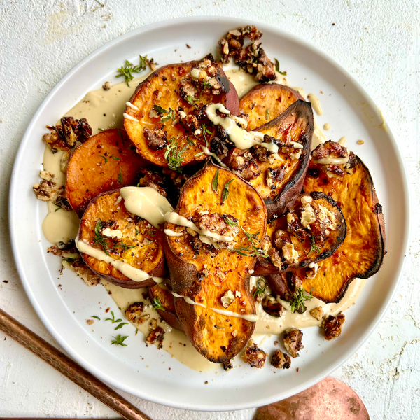 Miso-Tahini Sweet Potatoes Two Ways - Seed + Mill