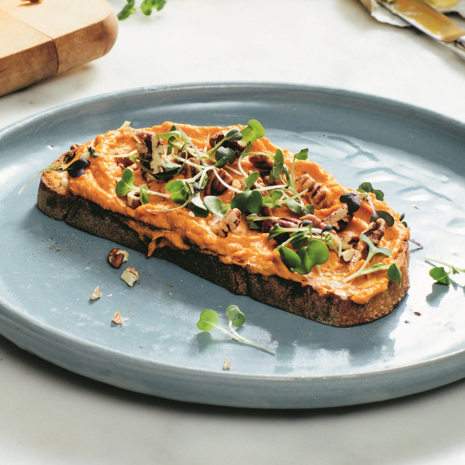 Jenny Rosenstrach's Sweet Potato Tahini Toasts