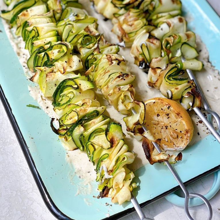 Skewered Zucchini and Yellow Squash